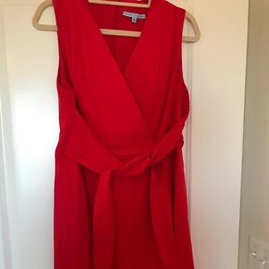 Red  wrap dress
